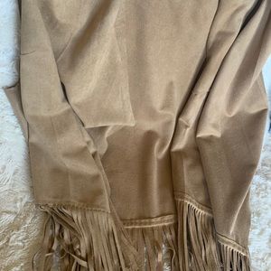 S/M Suede Fringe Vest